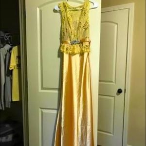 Golden night dress
